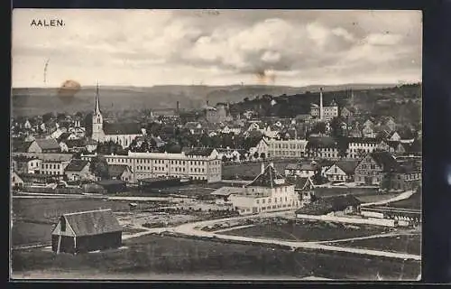 AK Aalen, Stadtansicht aus der Vogelschau