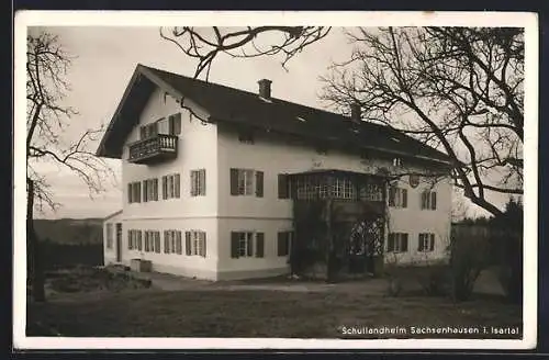 AK Sachsenhausen i. Isartal, Blick auf das Schullandheim