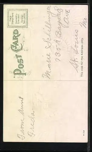 AK Thanksgiving, Truthahn auf einem Zaun