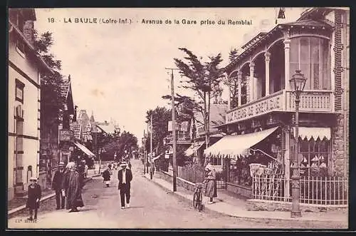 AK La Baule, Avenue de la Gare prise du Remblai