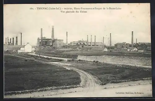 AK Trignac, Aciéries, Hauts-Fourneaux et Forges de la Basse-Loire, Vue générale des Usines