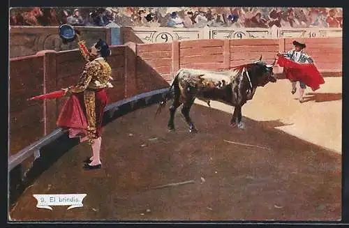 Künstler-AK Corrida de Toros, El brindis