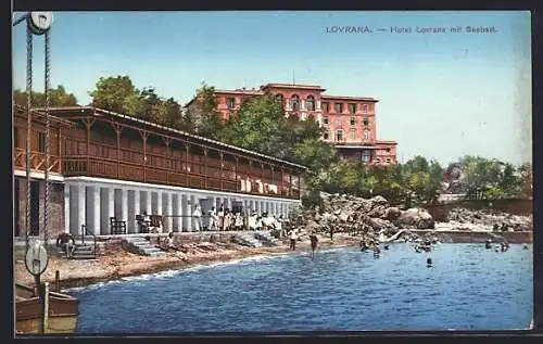 AK Lovrana, Hotel mit Seebad