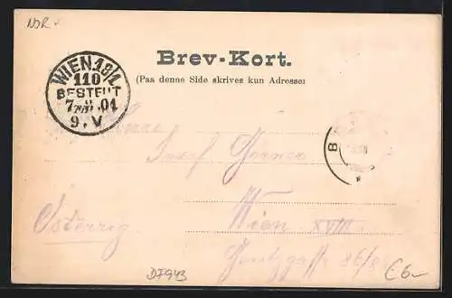 AK Odde i Hardanger, Panoramablick auf die Bucht