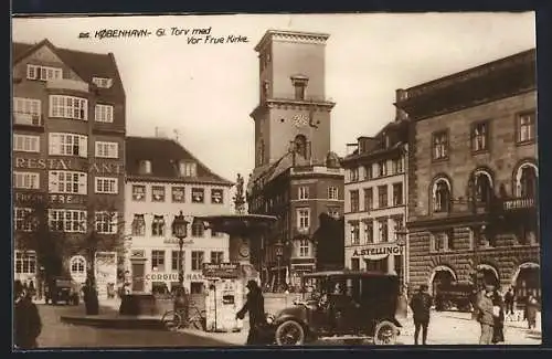 AK Kobenhavn, Gl. Torv med vor Frue Kirke