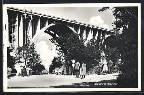 AK Lillebaeltsbroen, Partie unter einer Brücke