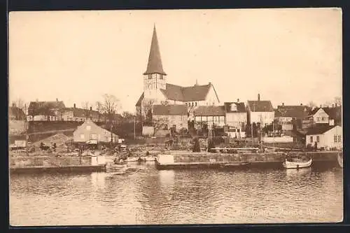 AK Ronne / Bornholm, Kirke, Kirche im Ortsbild