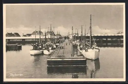 AK Thyboron, Segelboote im Hafen