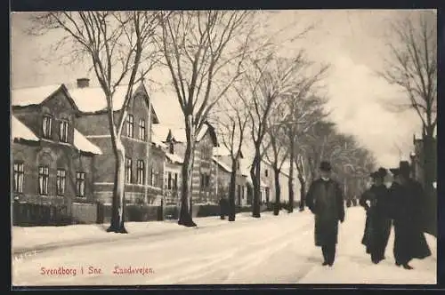 AK Svendborg i. Sne., Lundevejen