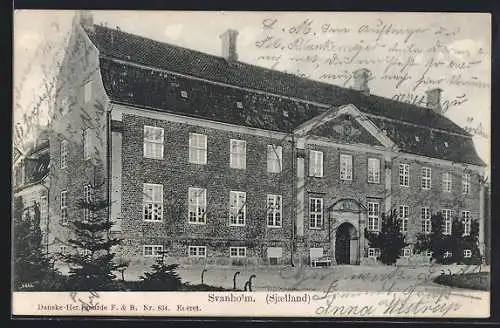 AK Svanholm /Sjaelland, Blick auf das Gutshaus