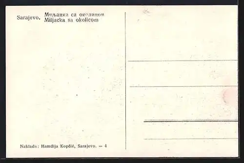 AK Sarajevo, Miljacka sa okolicom