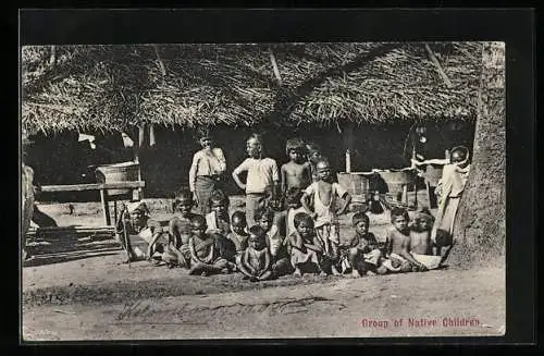 AK Indien, Group of Native Children, Kinder