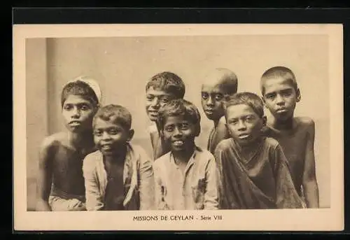 AK Missions de Ceylan, indigenous boys