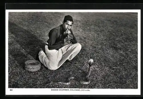 AK Colombo, Snake charmer with his Cobra