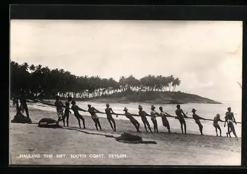 AK Ceylon, Hauling the net, South coast