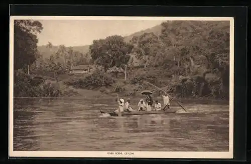 AK Ceylon, River Scene