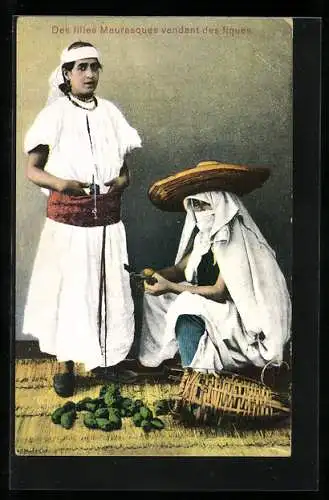 AK Des filles Mauresques vendant des fiques