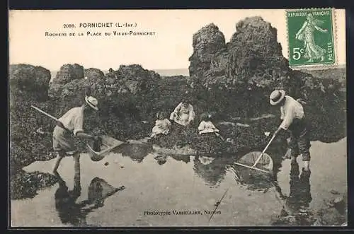 AK Pornichet, Rochers de la Plage du Vieux-Pornichet