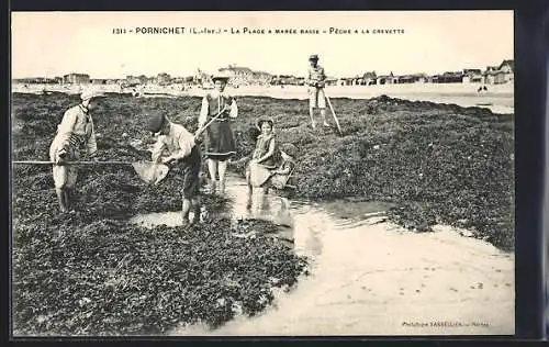 AK Pornichet, La Plage a marée basse