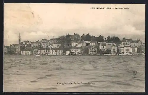 AK Basse-Indre, Les Inondations, Février 1904