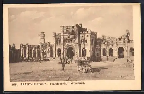 AK Brest-Litowsk, Hauptbahnhof, Westseite