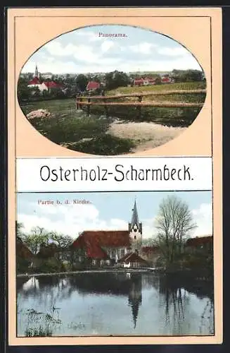 AK Osterholz-Scharmbeck, Kirche und Panorama