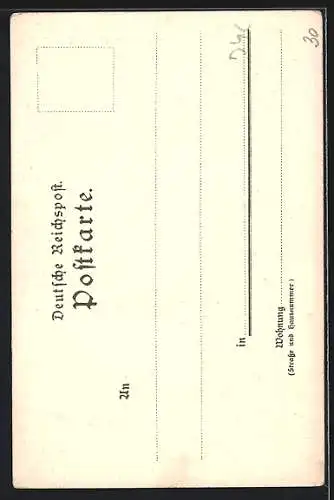 Künstler-AK Triberg, Wasserfall bei Triberg