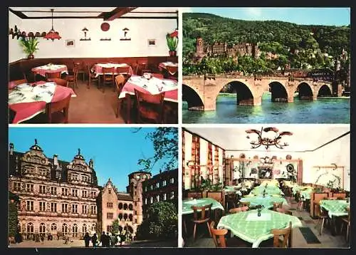 AK Heidelberg / Neckar, Gasthaus Zur Karlsburg, Bes. E. Arnold, Hauptstrasse 53