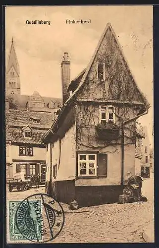 AK Quedlinburg, Blick auf den Finkenherd