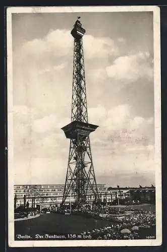 AK Berlin-Charlottenburg, Blick zum Funkturm