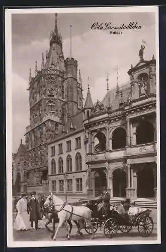 AK Cöln, Platz vor dem Rathaus