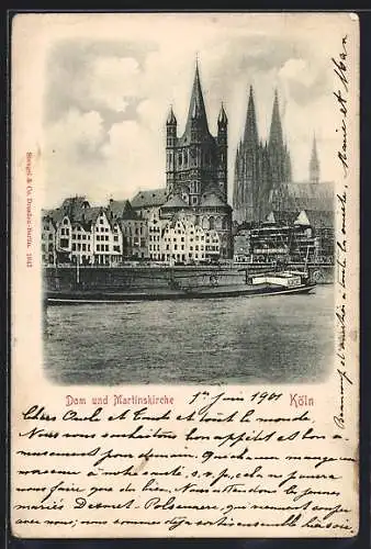 AK Köln, Dom und Martinskirche