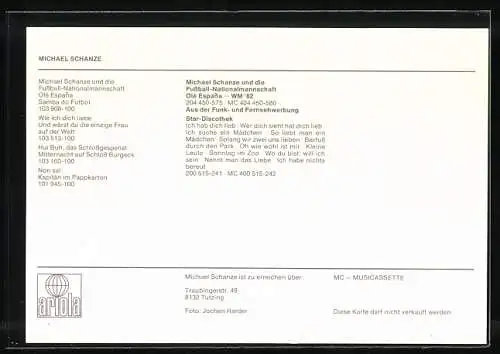 AK Michael Schanze in Denkerpose