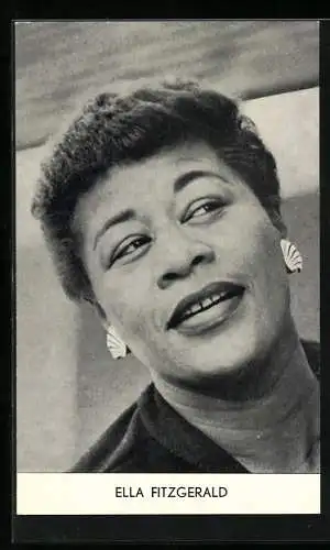 AK Musikerin Ella Fitzgerald im Portrait