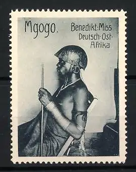 Reklamemarke Deutsch-Ost-Afrika, Benediktiner Mission, Mgogo