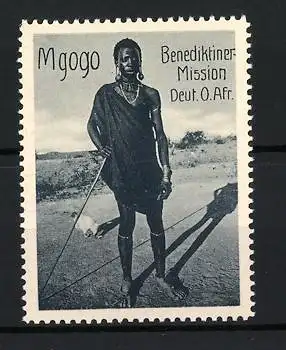 Reklamemarke Deutsch-Ost-Afrika, Benediktiner Mission, Mgogo