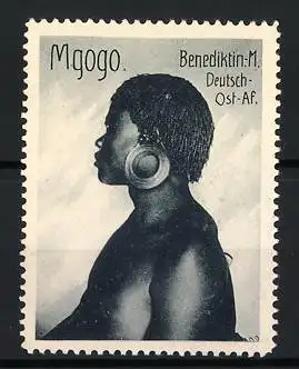 Reklamemarke Deutsch-Ost-Afrika, Benediktiner Mission, Mgogo