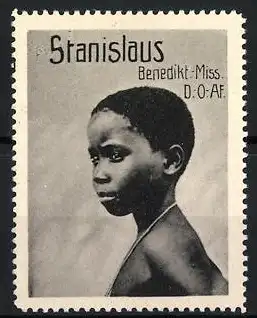 Reklamemarke Deutsch-Ost-Afrika, Benediktiner Mission, Stanislaus