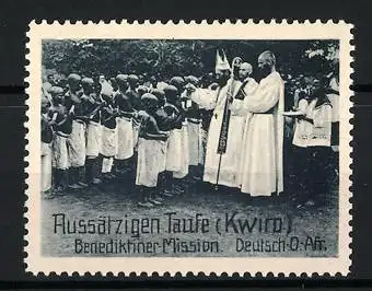 Reklamemarke Deutsch-Ost-Afrika, Benediktiner Mission, Aussätzigentaufe