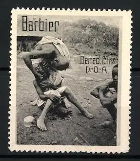 Reklamemarke Deutsch-Ost-Afrika, Benediktiner Mission, Barbier