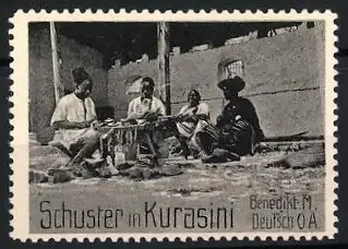 Reklamemarke Deutsch-Ost-Afrika, Benediktiner Mission, Schuster in Kurasini