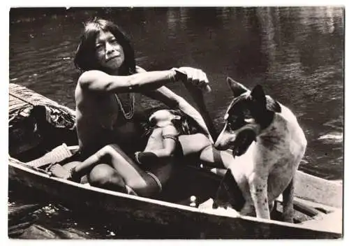 7 Fotografien Dominique Darbois, Expedition Guyane-Tumuc-Humac, Indianer in Brasilien, Guyana, Rio Yari u.a.