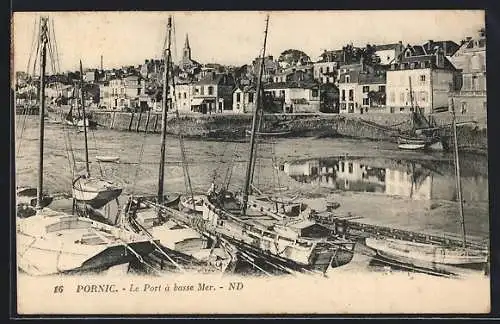 AK Pornic, Le Port à basse Mer