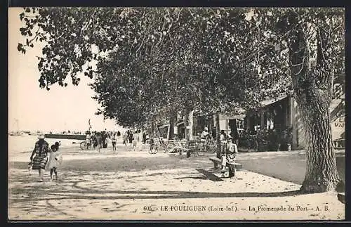 AK Le Pouliguen, La Promenade du Port