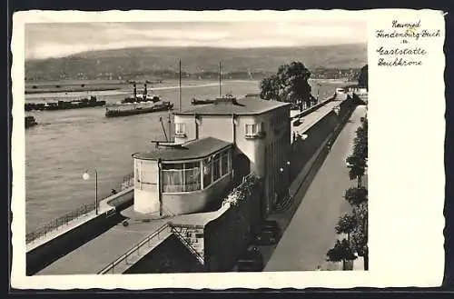 AK Neuwied, Hindenburg-Deich und Gasthaus Deichkrone