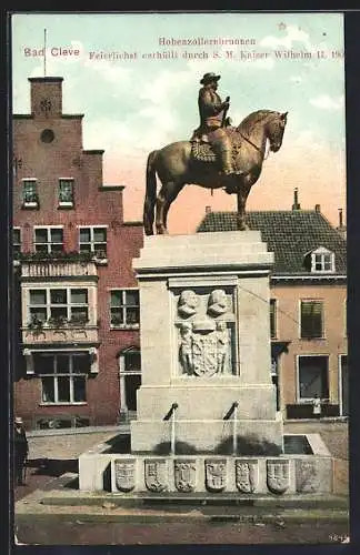 AK Bad Cleve, Hohenzollernbrunnen, Enthüllt durch S. M. Kaiser Wilhelm II.