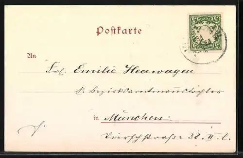 AK Kleiner Engel liest einen Brief