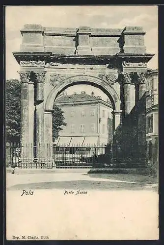 AK Pola, Porta Aurea, Altes Tor