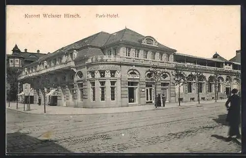 AK Weisser Hirsch, Partie am Park-Hotel