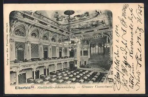 AK Elberfeld, Stadthalle-Johannisberg, Grosser Concertsaal